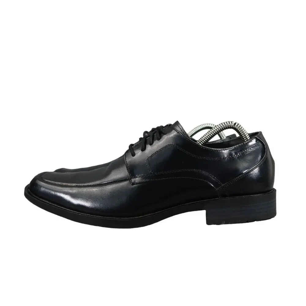 Stacy Adams Shoe Mens 8 Oxford Dress Formal Leather Square Toe Derby Calhoun Moc